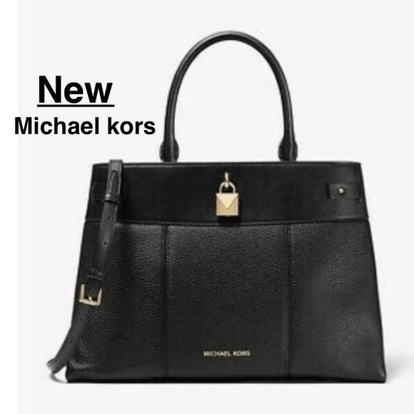 New MICHAEL KORS GRAMERCY Medium PEBBLED LEATHER SATCHEL ⭐️⭐️⭐️⭐️ - Picture 1 of 17